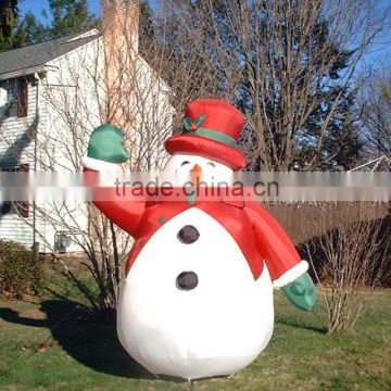 Inflatable snow ball snow man for sale/ holiday door decorations