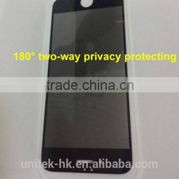 Two-way Privacy Protecting for Iphone 6 Tempered Glass 2.5D Gorilla Glass Silk Printing White/black For Iphone 6/6Plus photo-2