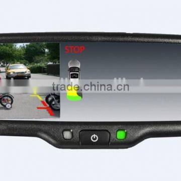 Germid OEM Car Parking Sensor Mirror +backup Camera Display+ Auto-dimming+compass &temperature Optional Function photo-3