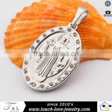 316l Stainless Steel Pendant Chrm Virgin Mary Pendant photo-3