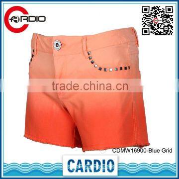 OEM Service Garment Wash Casual Orange Pants new cotton twill canvas casual chino mens walk shorts