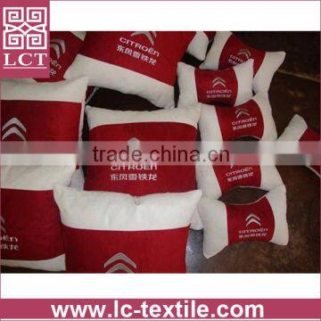 Supply 2015 Newest Two Tone Color Design Deluxe Suede Fabric Neck Pillow for Cadillac(LCTP0144) photo-3