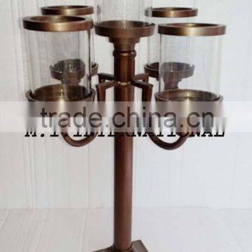 5 Light candle Holder,,Glass candle Holder