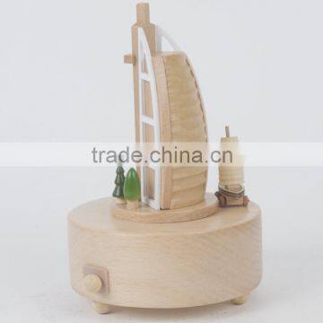 Handmade Sailing Wooden Gift Nature Music Boxes