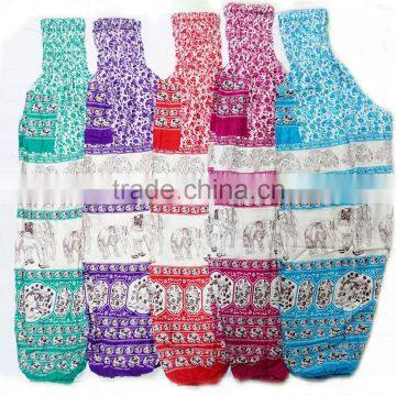 oriental fisherman thai style HIPPIE boho pants yoga pants harem pants elephant print pants