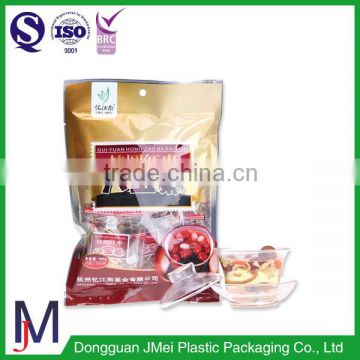 Date sugar plastic ziplock bag, zipper bag for snacks