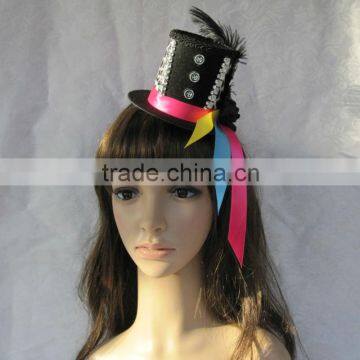 MYLOVE colorful ribbon cheap top hats for party MLGM004