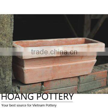 Red Clay Terracotta Flower Planter Outdoor Decor