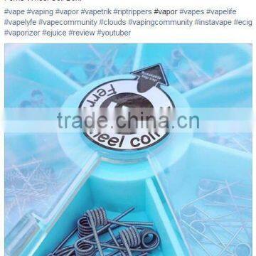 7 Kinds of Resistance Coils for RDA/RTA in UD Ferris Wheel Coil Box E Cig Prebuilt Coils photo-4