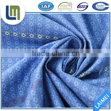 100% polyester Grid printed fabric for bed sheet