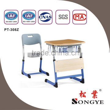 AP Good quality height adjustable student desk and chair