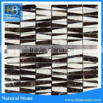 Black And Beige Marble Mosaic for Home Furniture