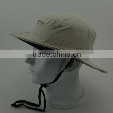 khaki fishing custom mens bucket hat with string