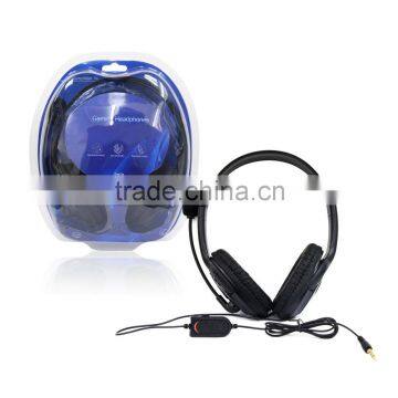 Binaural 3.5mm Wired Headphones With Volume Control For PS4/PC/Tablet/Laptop/Mobilephone