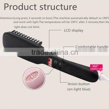 2 In 1 LCD Display Black Hair Straightener photo-5