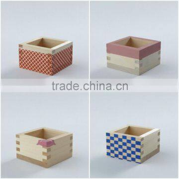 Japanese High Quality Drinking cup/ Wooden sake Cup/Masu