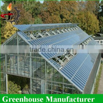 Solar power generating greenhouse with side ventilation windows