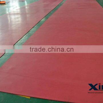 Red Heat Resistant Natural Rubber Sheet Used For Mining Machine