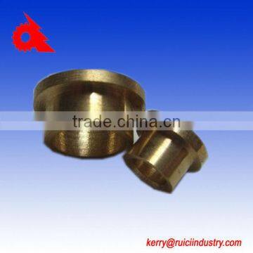 Dalian high quality precision copper sleeve flanged bushing