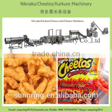 Fried Niknak Corn Curl Kurkure Cheetos Snack Food Making Machine