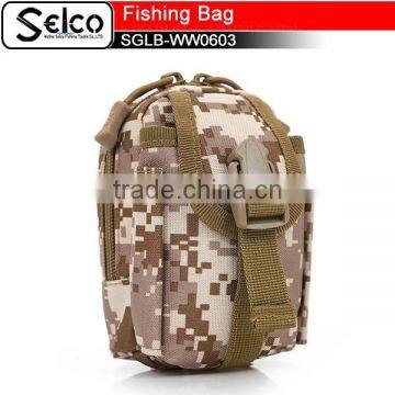 China waterproof camouflage fabric mini shoulder bag fishing tools bag