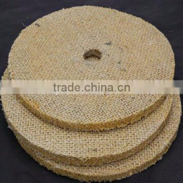 Sisal cloth grinding sanding wheel for stainless steel surface buffing