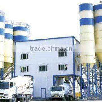 HZS180 concrete batching and mixing plant