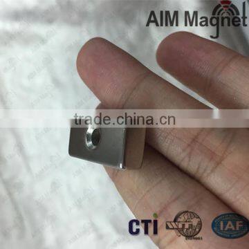 1 Inch Rectangle/ Block Magnet With Countersunk photo-2