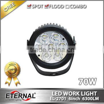 70W 4x4 ATV UTV SUV automotive 4WD vehicles driving spot light heavy duty equipment led working lamp