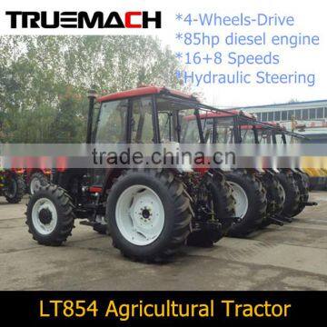 85HP Agricultural Farm Tractor With 4 Wheels Drive