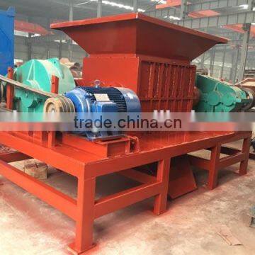 waste plastic 2 shaft shredder, small metal shredder machine price