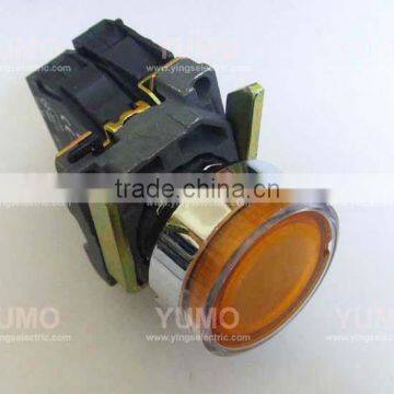 LAY4 NO NC 130V 220-240v Direct Bulb Supplierd Neon LED BA9S Yellow Push Button Switch Push Button Foot Switch photo-2