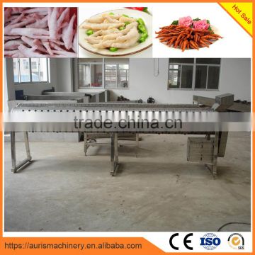 automatic chicken feet processing machine chicken feet cleaning slaughting machine