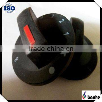 Casting plastic gas stove knob with different engraving