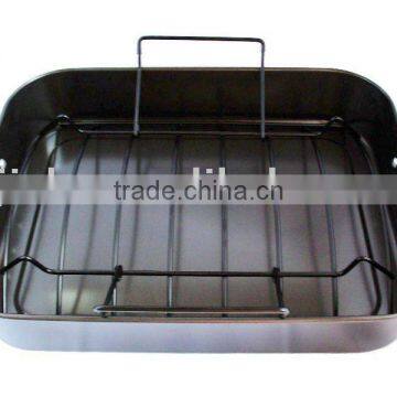 Aluminum Non-stick Turkey Roaster Pan photo-3