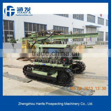 HF100YA2 rock drilling machine with DTH hammer, air compressor