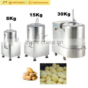Stainless Steel Potato Chips Cleaning Peeling and Cutting Machine,automatic Potato Peeling Machine PP30A