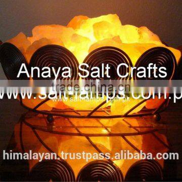 Metal Salt Lamp Basket/Feng Shui Salt Lamps/Iron Basket Salt Lamp/Metal Fire Basket photo-3