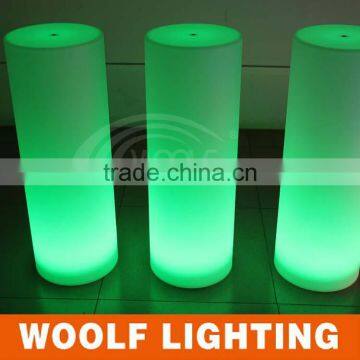 High Round Solar Powered Colorful LED Lighting Pillar photo-3
