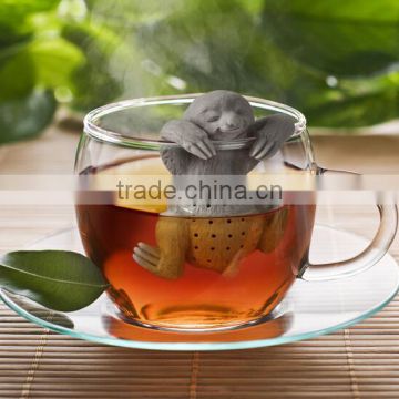 Slow Brew Sloth Silicone Tea Infuser,Silicone Tea Strainer,Silicone Tea Holder