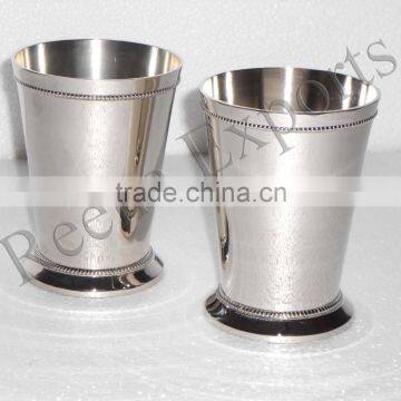 Manufacturer & Wholesale of Solid Brass Mint Julep Cup Nickle Julep cups