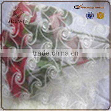 Latest Style Soft Pattern High Quality Foam Organza Fabric for Decoration photo-3