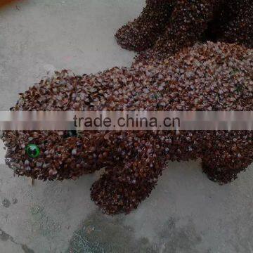 customization artificial green sculpture imitation animal for decorative