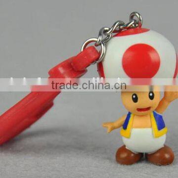 super mario oem custom keychain custom rubber keychain Customized OEM Promotional Plastic keychain