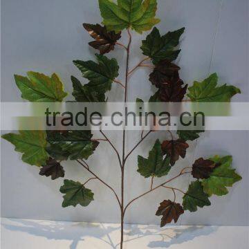 Artificial Plants Artificial Leaf Branch Decor Green Maple Leaf photo-3