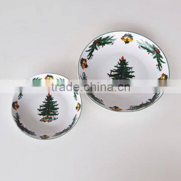 Set of 2 Pasta Bowl, Porcelain With Decal Printing photo-3