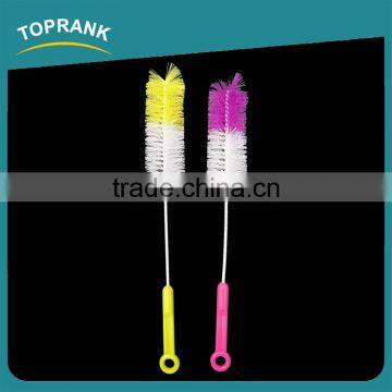Toprank Super Cleaning Ability Baby Bottle Brush Plastic Hand Cleaning Scrubber Brush Small Milk Bottle Brush