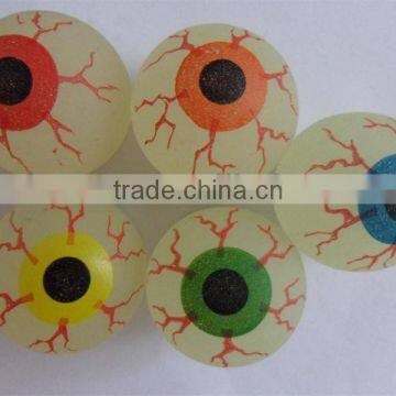 Halloween gift 4.3cm rubber eye ball bouncing ball