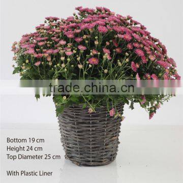 Handmade Outdoor Garden Decoration Willow Flower Basket photo-2