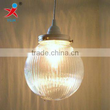 Industrial Hanging Lighting Glass Pendant Light